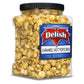 Gourmet Caramel Nut Popcorn with Peanuts by Its Delish, 16 OZ Jumbo Container - Caramel Air Popped Sweet Crunchy Glazed Carmel C