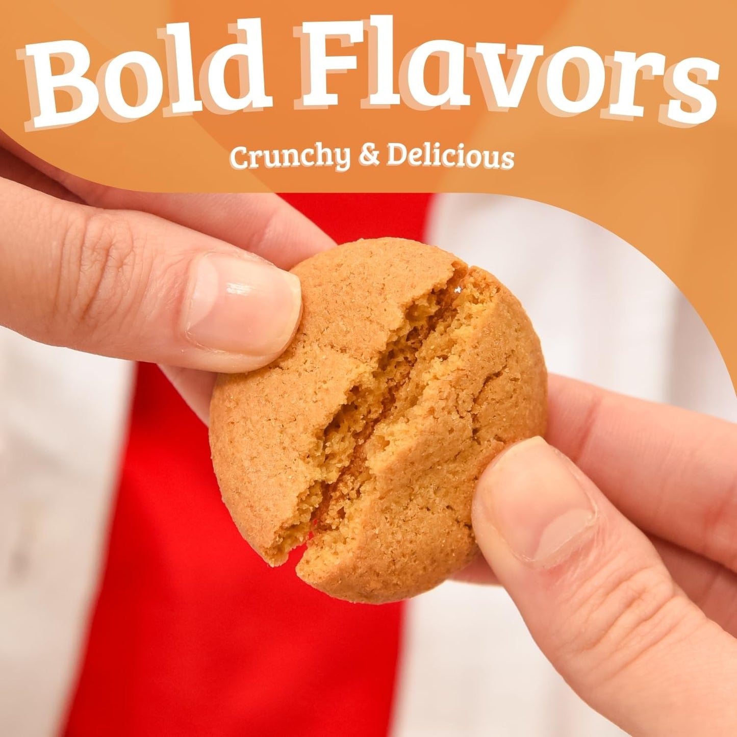 Mi-Del Ginger Flavored Snaps - Crunchy Ginger Cookies - Swedish Ginger Snaps Cookies Old Fashioned - Non-Gmo Certified, 0G Trans