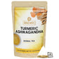 BREWIX Turmeric Ashwagandha Herbal Tea, 50 Pyramid Tea Bags, Caffeine Free, Gluten Free, Stress & Mood Support