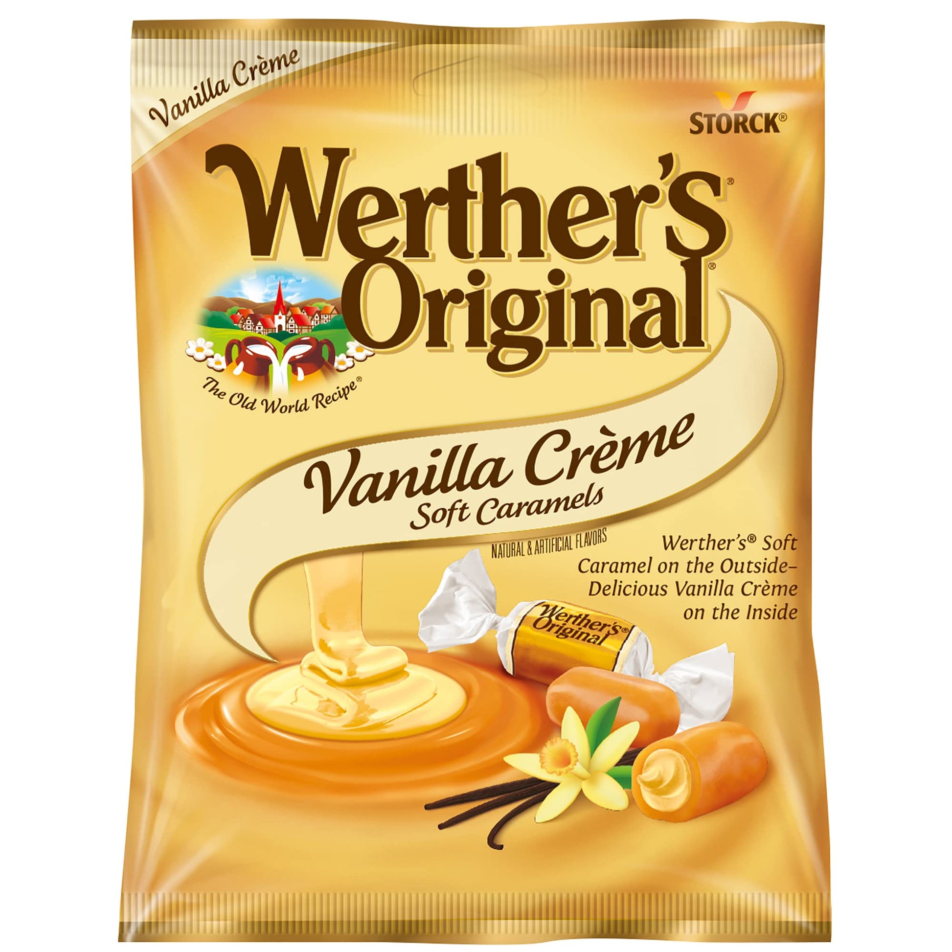 Werther'S Original Soft Vanilla Crme Caramel Candy, 2.22 Ounce (Pack Of 12)