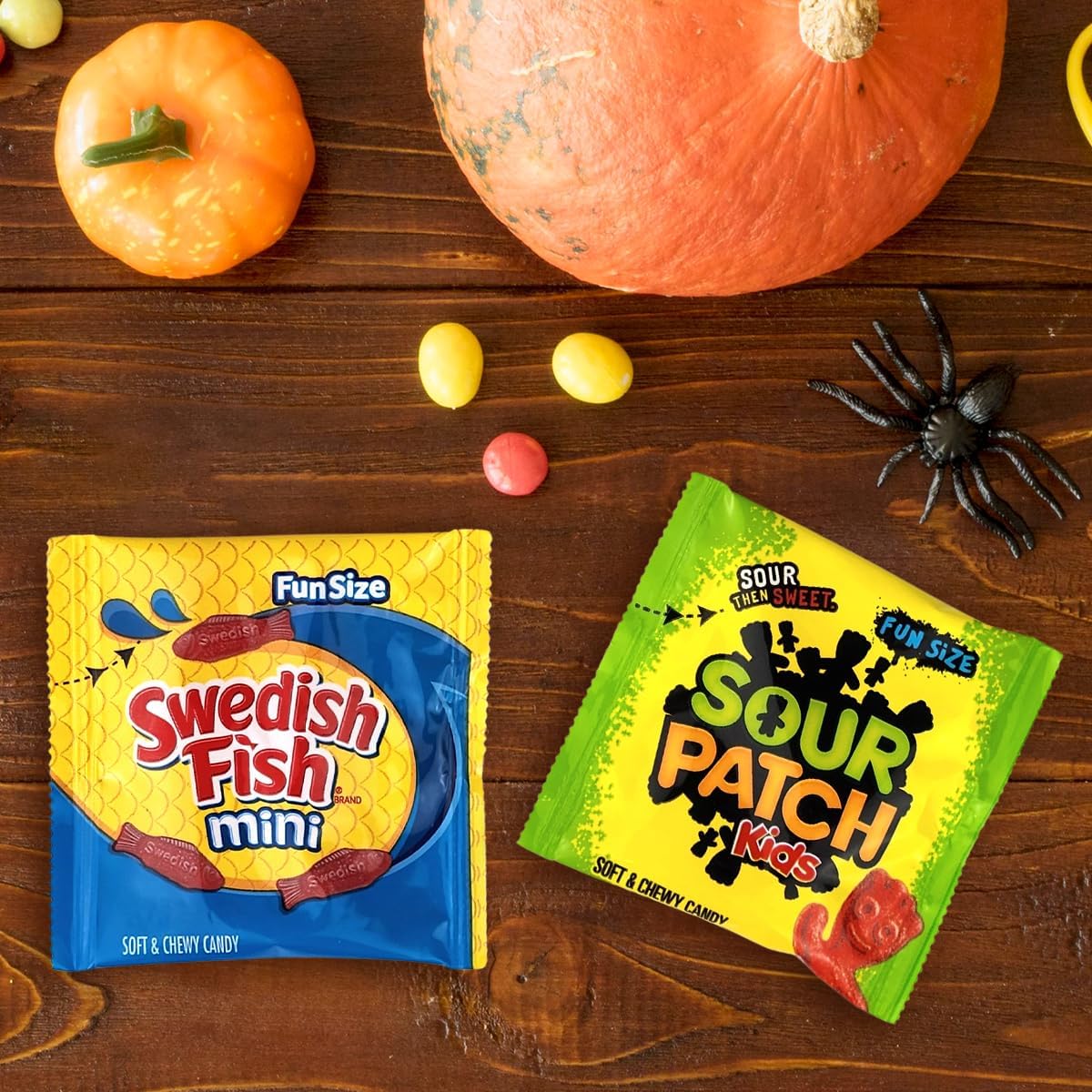 Christmas Bulk Candy Of 5 lb of Sours Patch For Kids And Swedish Fish Mini Soft And Chewy Candy Variety Snack Bulk Order. Indivi
