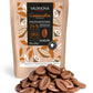 Valrhona Enhanced French Baking Milk Chocolate Discs (Feves). Caramelia 36% Cacao. Creamy, Caramel, Salted Butter Notes. Easy Melt-Tempering. Milky, Balanced. Luscious Frosting, Sauces 250G (Pack Of 1)
