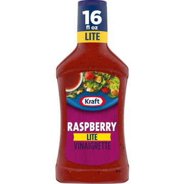 Kraft Raspberry Vinaigrette Lite Salad Dressing, 6 Count Pack, 16 fl oz Bottles