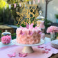 We Can Bearly Wait Gold Glitter 18th Birthday Cake Topper - Butterfly Themed Paper Decoration