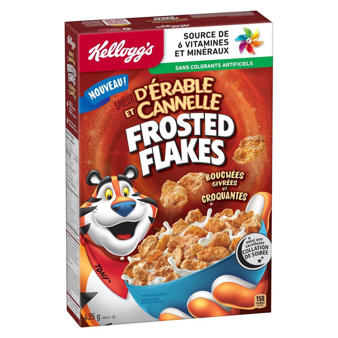 Kellogg'S Maple Cinnamon Frosted Flakes Cereal, 435G/15 Oz. Box (Imported From Canada)