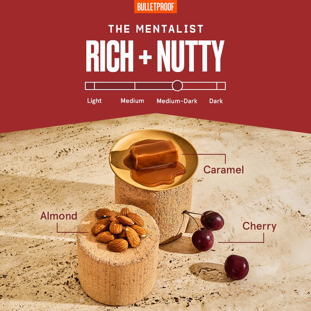Bulletproof The Mentalist Medium-Dark Roast Single-Serve Pods, 10 Count, 100% Arabica Coffee Sourced From Central And South Amer