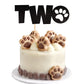1 PCS Two Cake Topper Black Glitter Dog Paw 2 Years Old Birthday Cake Pick for Puppy Dog Let's Pawty Theme Kids Boys Girls 2nd B
