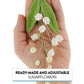 Global Sugar Art Lily Of The Valley Sugar Cake Flowers Spray White, 4 Count By Chef Alan Tetreault