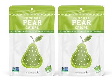 Natures Turn Freeze-Dried Fruit Snacks, Pear Crisps, Pack Of 2 (1.2 Oz Each)