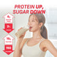 Flimeal Strawberry Protein Shake  With Crunchy Protein Balls  Protein Smoothie Powder - 19g Protein  Low Sugar  Keto-Friendly Meal Replacement Shake  22.22oz  14 Servings  14 Servings (1 X 22.22oz)