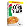 Kelloggs Corn Flakes Breakfast Cereal, Kids Cereal, Family Breakfast, Giant Size, Original, 24oz Box (1 Box)