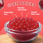 BOBAVIDA Popping Boba Pearls Variety Pack - Blue Raspberry & Red Cherry, 2 Tubs, ICEE-Inspired Flavor, Includes Straws