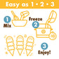 Triple Scoop Ice Cream Mix - Cherry Chocolate Chip Flavor, Non-GMO, No Artificial Colors or Flavors, Ready in Under 30 Mins