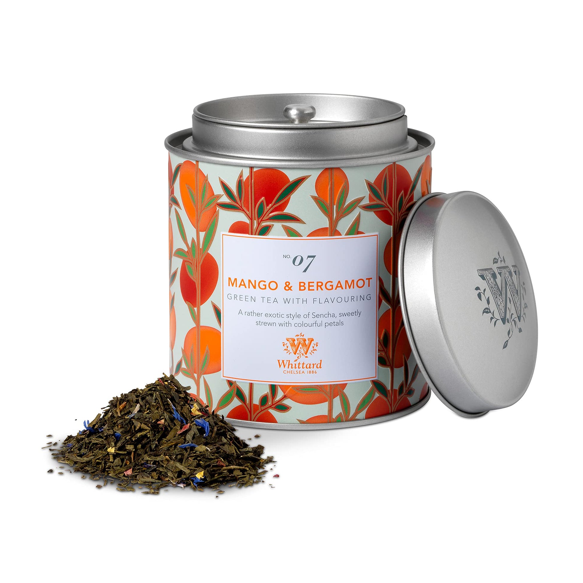 Whittard Of Chelsea - Tea Discoveries Mango & Bergamot Caddy - Black Loose Leaf Tea, Vegetarian, Vegan Friendly, Resealable Tea 