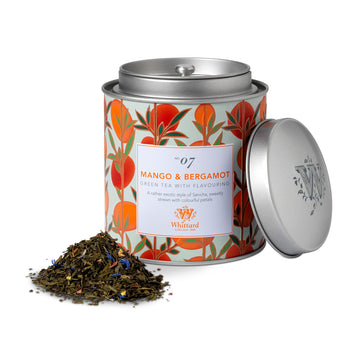 Whittard Of Chelsea - Tea Discoveries Mango & Bergamot Caddy - Black Loose Leaf Tea, Vegetarian, Vegan Friendly, Resealable Tea 