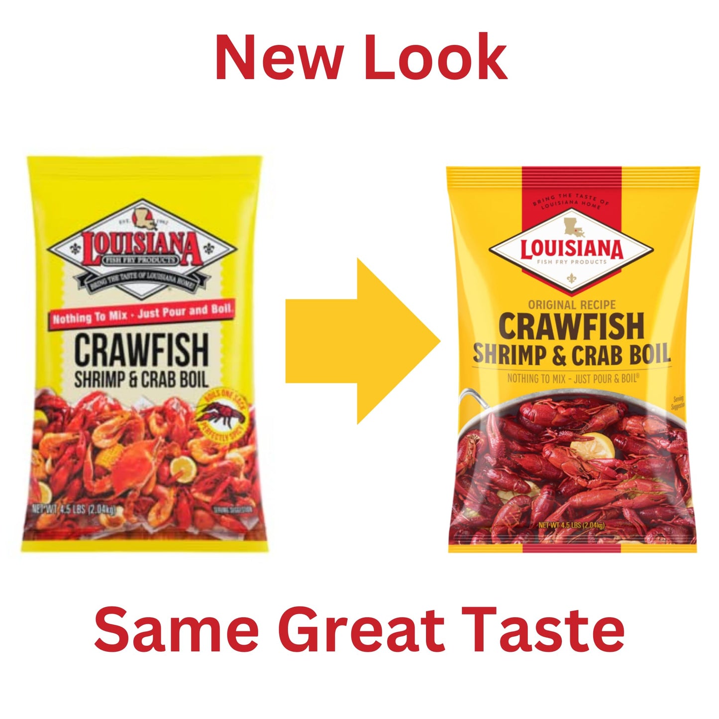 Louisiana Fish Fry Crawfish, Shrimp & Crab Boil Seasoning - Spicy Low Salt Cajun Seasoning, 4.5 lb (Pack of 2)
