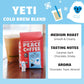Peace Coffee Yeti Cold Brew Blend | 20 Oz Medium Roast Whole Bean | Organic Fair Trade | Smooth, Rich Flavor | Shade Grown, Fresh Roasted