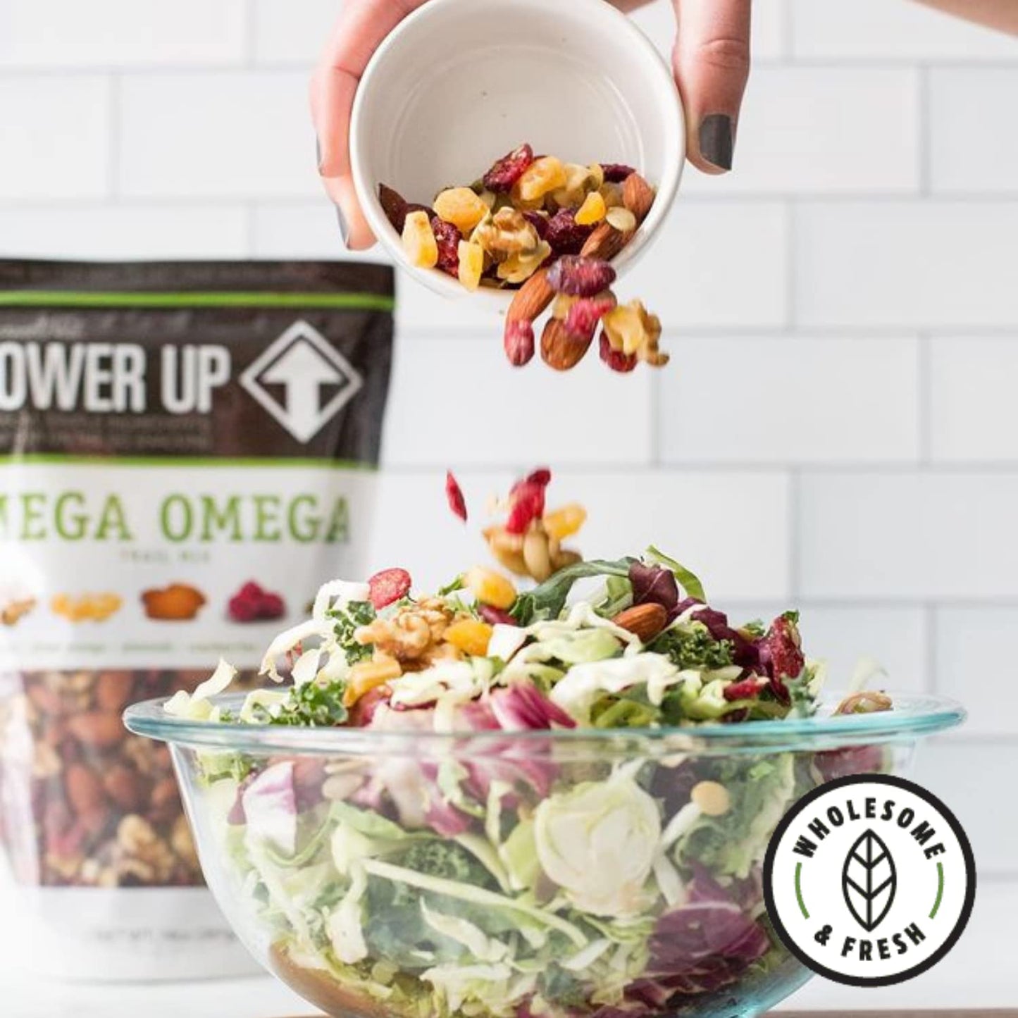 Gourmetnut Power Up Trail Mix, Mega Omega Trail Mix 26 Oz