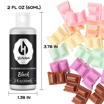 Black Oil Based Food Coloring For Chocolate 2 Fl Oz Professional Concentrated Black Oil Food Dye For Melting Chocolate Candy Mel