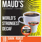 Maud'S Decaf World'S Strongest Dark Roast Coffee Pods, 18 Ct | Decaf World'S Strongest | 100% Arabica Dark Roast Coffee | Solar