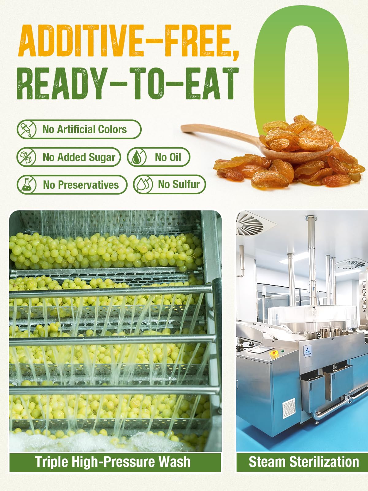 Naturebliss Premium Golden Raisins, Seedless Dried Fruit Snack, No Sugar Added, Non-GMO, 11 Ounce