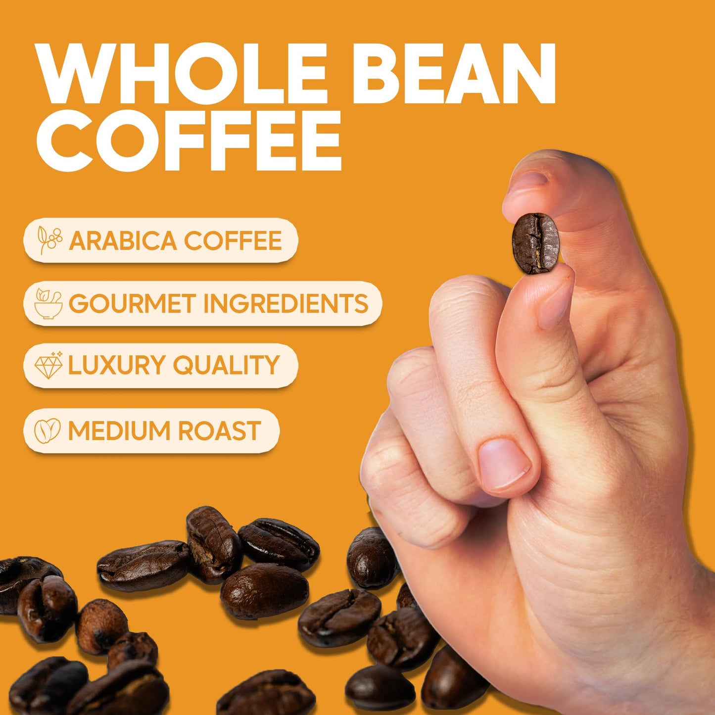 Sarasota Coffee Whole Bean Southern Texas Butter Pecan | Medium Roast Gourmet Flavored Coffee Beans | Low Acid, Mold Free, Speci