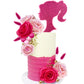 Hot Pink Girl Cake Toppers Pink Ball Cake Decoration Butterfly Cake Decoration Girl Theme Cake Decoration For Wedding Birthday B