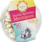 Krunchy Melts Original Meringue Cookies | Vanilla Sprinkles Flavor | Only 90 Calories Per Serving | Fat Free, Gluten Free, Dairy Free (4 Oz)