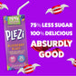 PLEZi Fruit Juice Boxes For Kids, Blueberry Blast - Low Sugar Drinks with Dietary Fiber, Healthy Vitamin C, and Potassium Electr