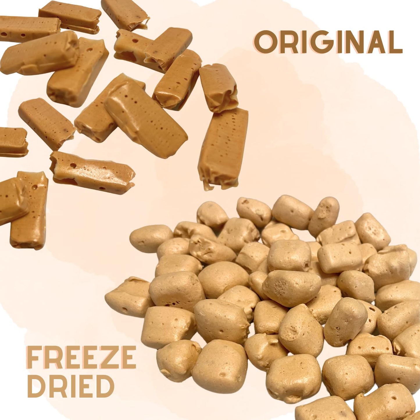 Freeze Dried Candy Bit-O-Honey 4 Oz - Cut To Bite Sized Pieces - Ships In Box - Deliciously Crunchy, Intense Flavor, Lightweight