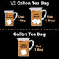 Cane Brew Sweet Tea - Southern Black Iced Teas  Family Size - No Boil  Zero Mess - Cold Brew for Home  Camping  RV  or Travel  8 Half Gallon Bags