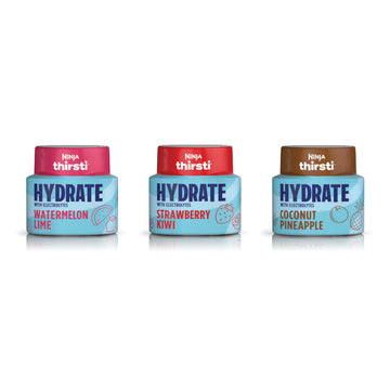 Ninja Thirsti Flavored Water Drops, Hydrate with Electrolytes, Variety Pack, 3 Pack, Calories, Zero Sugar, 2.07 Fl Oz, Makes 17,