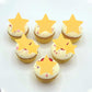 60 Pcs Edible Gold Star Cupcake Toppers Edible Stars For Cake Decorating Edible Twinkle Star Cupcake Picks Baby Shower Cake Deco