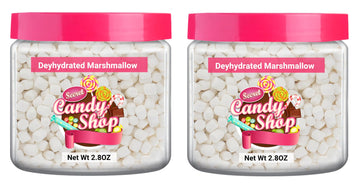 Candy Shop Premium Mini Dehydrated Marshmallows Bits (Pack Of 2, Vanilla)