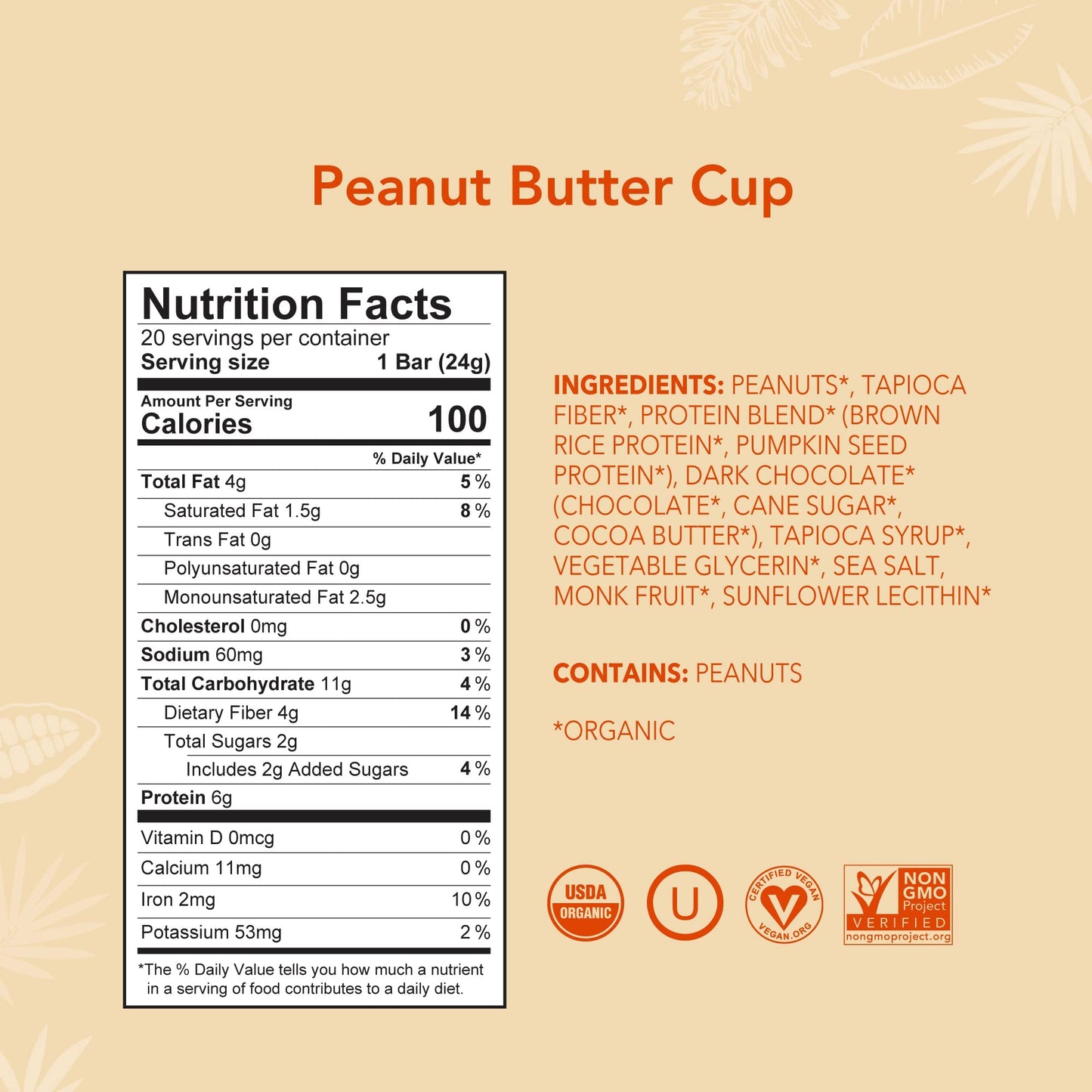 ALOHA Organic Plant Based Protein Bar MINIS |Peanut Butter Cup | 20 Count, 24g Bars | Vegan, Low Sugar, Gluten Free, Low Carb, N