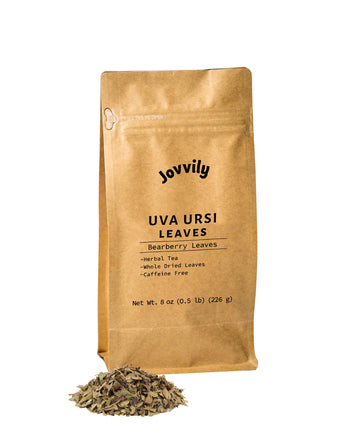 Jovvily Uva Ursi Leaves - 8Oz - Dried Whole Leaves - Bearberry Leaves - Herbal Tea