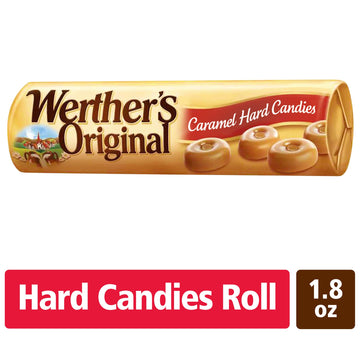 Werther'S Original Hard Caramel Candy, 1.8 Oz Rolls (Pack Of 12)