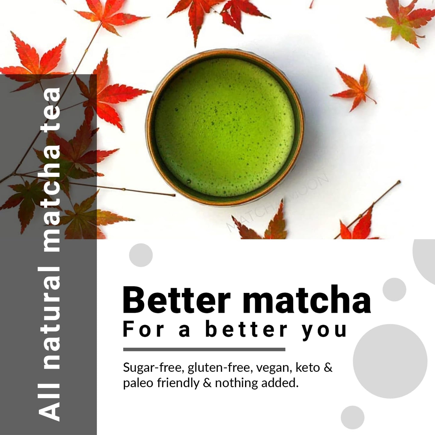 Matcha Moon Ceremonial Grade Matcha Green Tea Powder - Organic - 100g Tin - Perfect for Whisking - Value Size