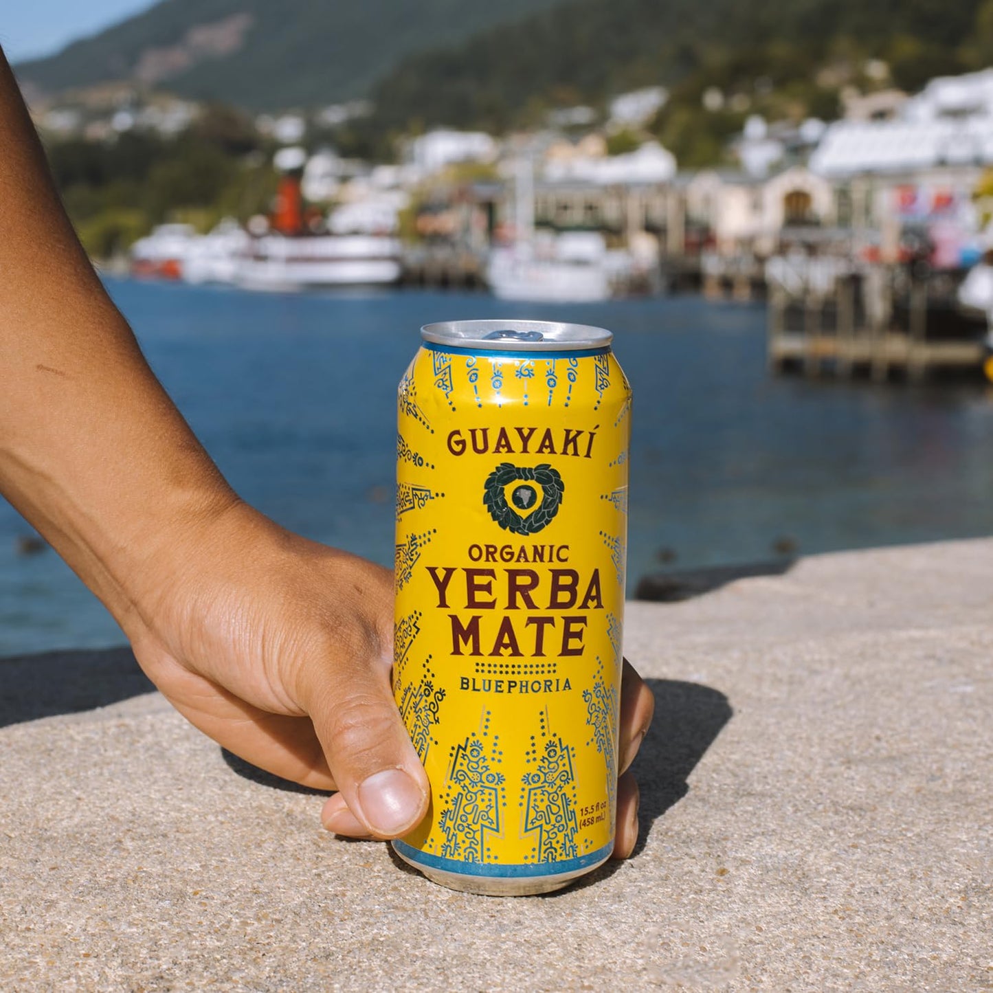 Guayaki Yerba Mate Energy Drink, Organic, 150mg Caffeine, 15.5 Fl Oz, Pack of 12