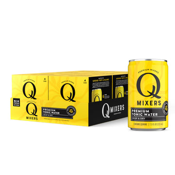 Q MIXERS Tonic Water - Real Quinine & Organic Agave, 7.5 Fl Oz, Pack of 24