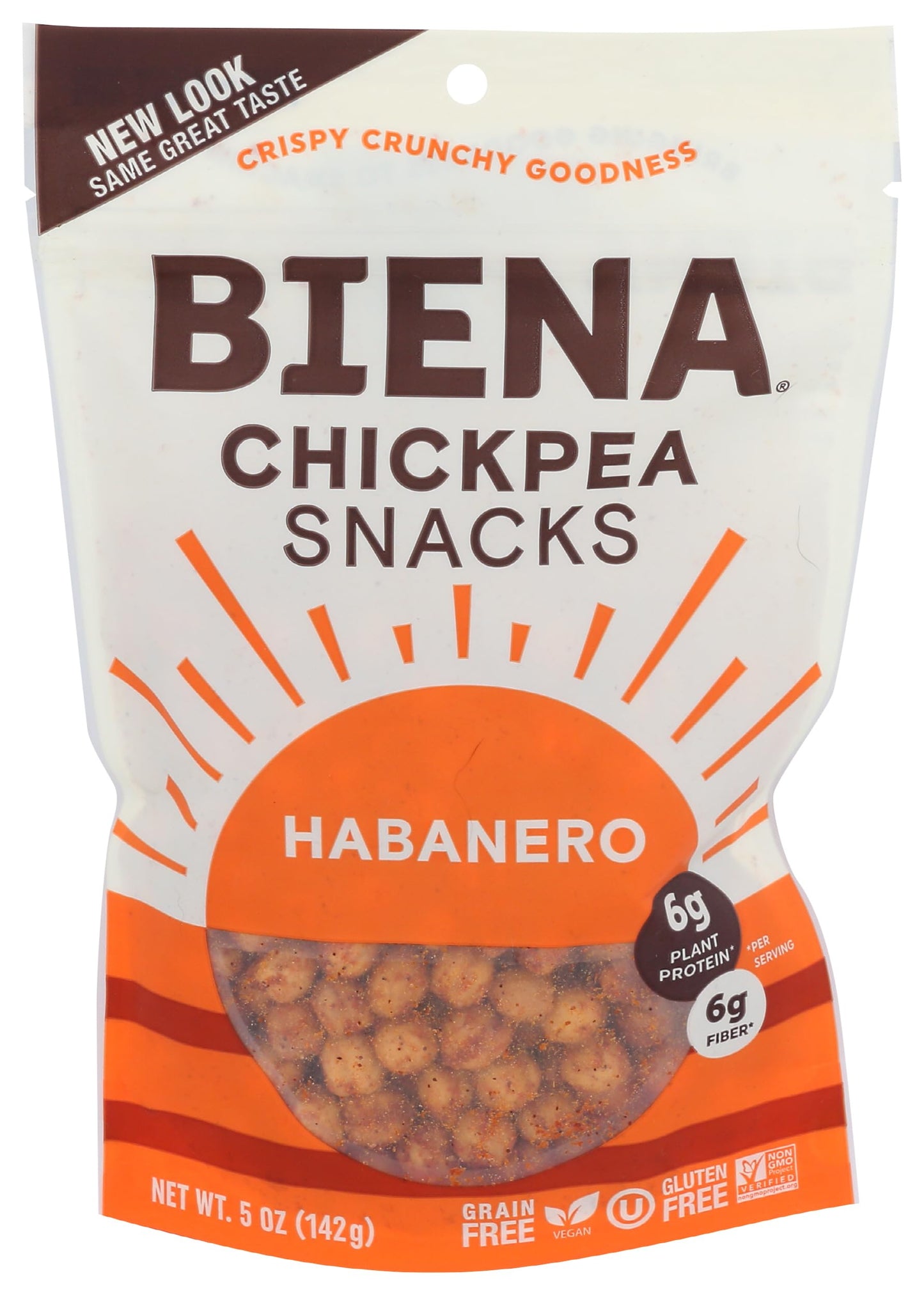 Biena Foods, Chickpea Snack Habanero, 5 Ounce