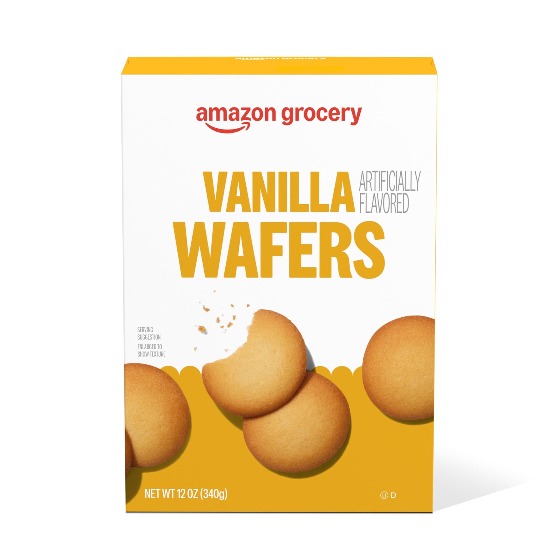 Amazon Grocery Vanilla Wafers, 12 Oz, White, Pack of 1