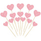 Gyufise 30Pcs Heart Cupcake Toppers Glitter Sweet Love Cupcake Picks Valentine'S Day Cake Decorations For Wedding Engagement Bri