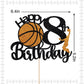 Crseniny Basketball Cake Topper - 8th Birthday Party Decorations, Kids Sports Theme, Suitable for Boys and Girls