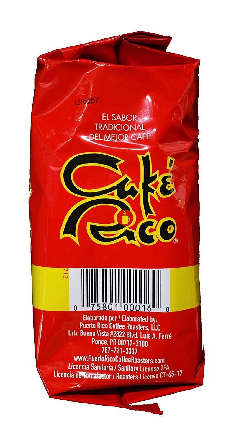 Cafe Rico Ground Regular Puerto Rican Coffee In Bag, 14 Ounce (Pack Of 6)
