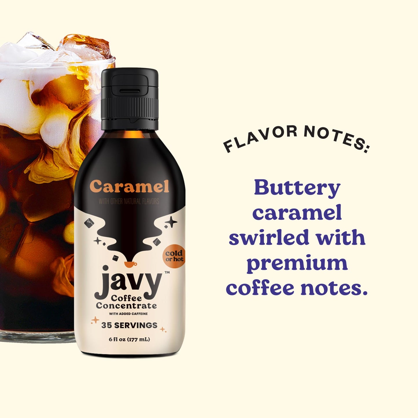 Javy Coffee Cold Brew Coffee Concentrate, 6 Fl Oz, Instant Iced Coffee, Black