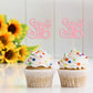 Gyufise Cupcake Toppers 24 Pack Glitter 16th Birthday Decorations Pink Model ZN0475-4-P