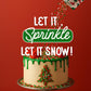 Snackathon Sprinkles for Baking & Decorating, Christmas Sprinkles, 2.2 LB Bulk Holiday Jimmies in Resealable Pouch - Festive Red