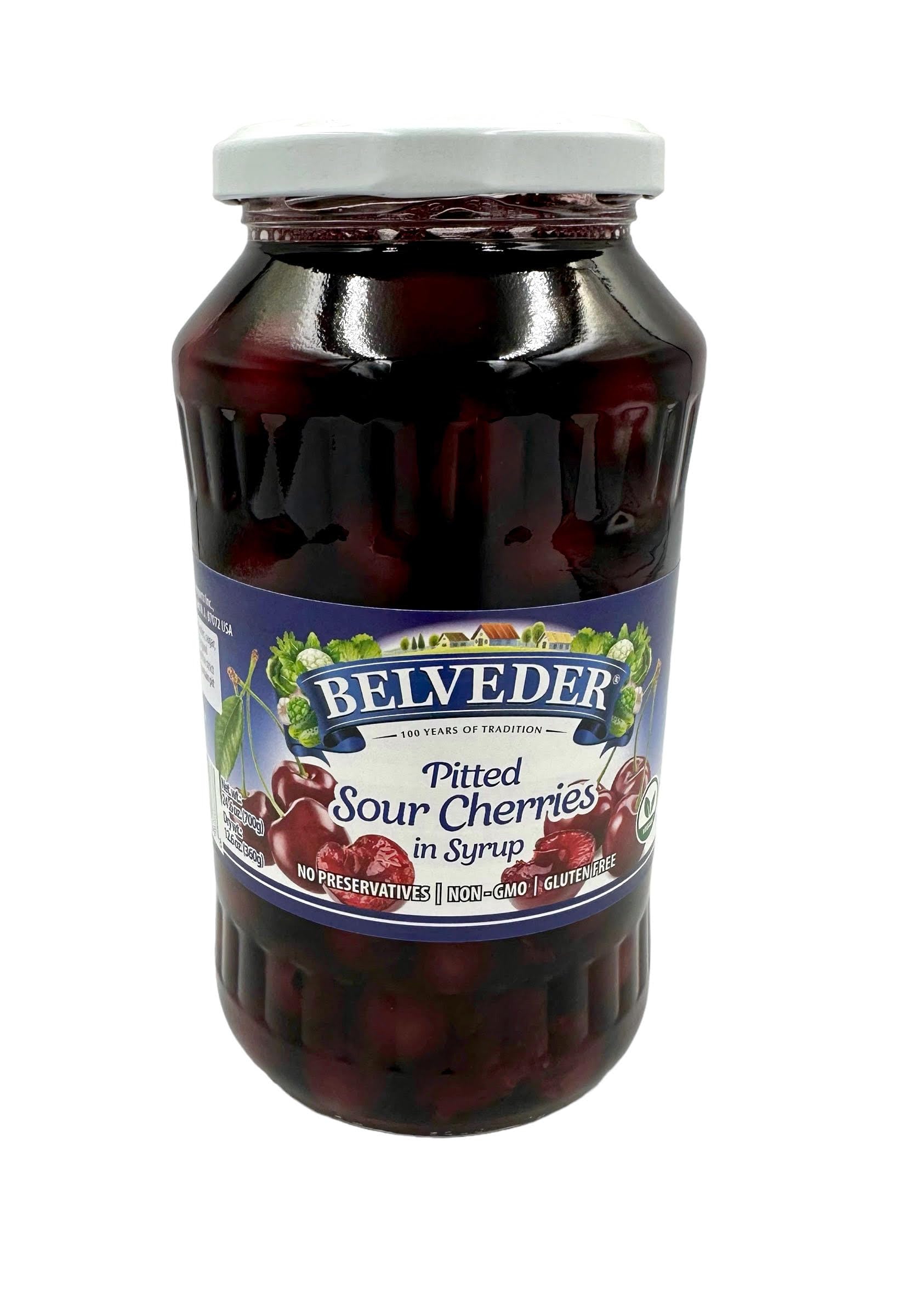 Belveder Pitted Sour Cherries, 24 oz