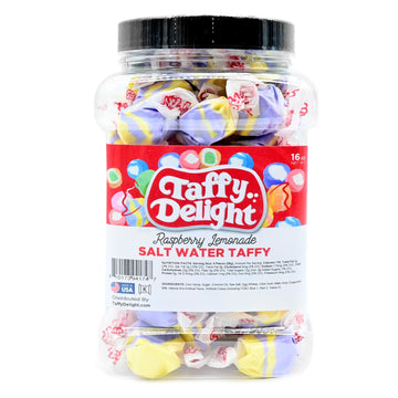 Taffy Delight Salt Water Taffy (16oz, Raspberry Lemonade)